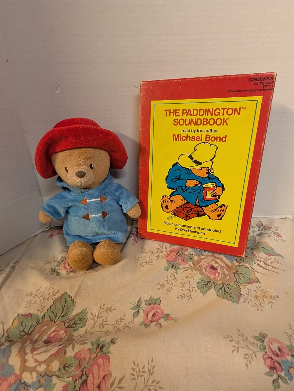 Paddington Bear Plush & Cassette Tape Lot 70's 1978, 1978  In Original Box Lot